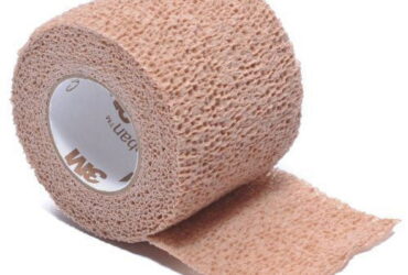 HARTMANN Bandage, 1" x 5 yds, Non-Sterile, Tan, 24 rl/bx, 4 bx/cs