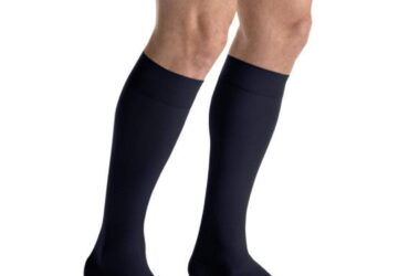 JOBST FOR MEN CASUAL KNEE 30-40 CLOSED TOE BLACK MD