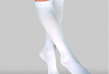 JOBST ANTI-EMBOLISM KNEE CLOSED TOE WHITE LG REG CASE