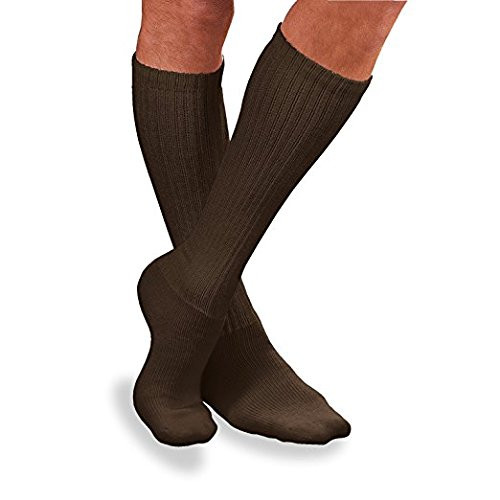 JOBST SENSIFOOT KNEE CLOSED TOE BROWN SM