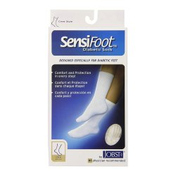 JOBST SENSIFOOT SHELF CADDY KNEE CLOSED TOE WHITE