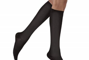 JOBST SOSOFT KNEE 8-15 RIBBED CLOSED TOE BLACK XL