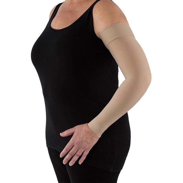 JOBST BELLA STRONG ARMSLEEVE 15-20 W/SIL NATURAL SZ 2 LNG