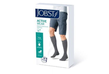 JOBST ACTIVEWEAR KNEE 20-30 CLOSED TOE DENIM BLUE LG