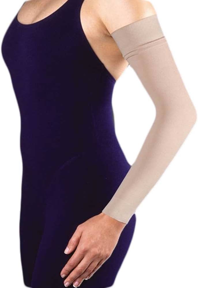 JOBST BELLA STRONG ARMSLEEVE 20-30 W/SIL NATURAL SZ 4 LNG