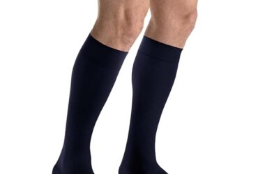 JOBST FOR MEN KNEE 8-15 CLOSED TOE NAVY MD CASE