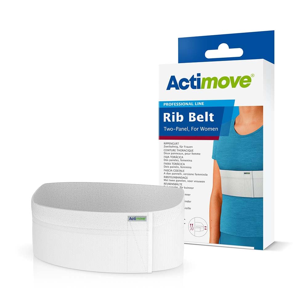 Version 1.0.0 ACTIMOVE 2 PANEL RIB BELT WOMEN WHT SM