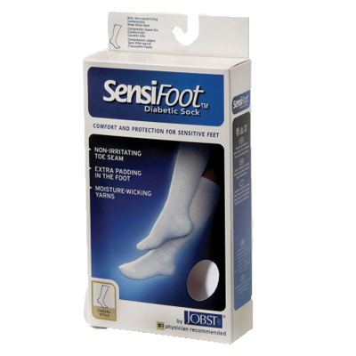 JOBST SENSIFOOT KNEE CLOSED TOE WHITE XL CASE