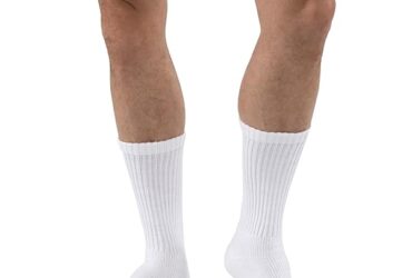 JOBST SENSIFOOT CREW CLOSED TOE WHITE XL