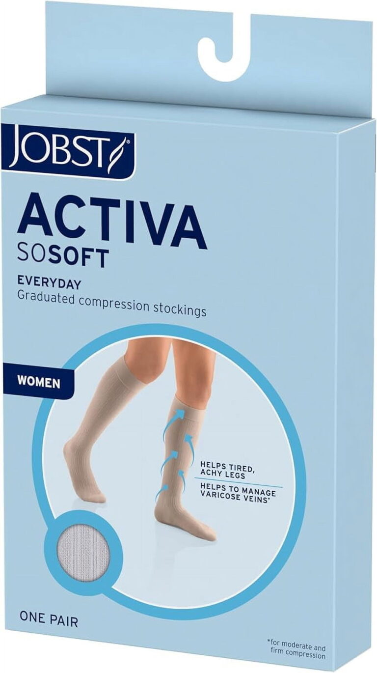 JOBST ACTIVA SOSOFT RIBBED 8-15 KNEE HIGH CT XLG SND