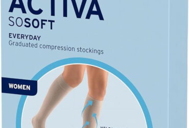 BSN 6056363 ACTIVA SOSOFT Jobst activa sosoft ribbed 20-30 knee high ct xlg wht Pair of 1