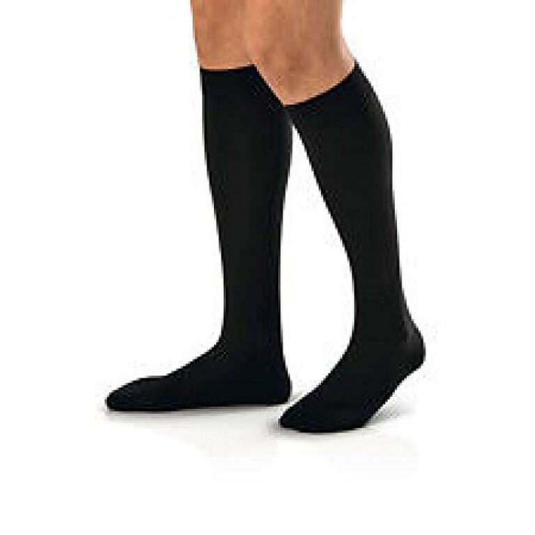 JOBST OPAQUE KNEE 20-30 CLOSED TOE CLASSIC BLACK MD