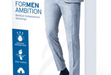 JOBST FOR MEN AMBITION SOFTFIT KNEE 30-40 1 REG GREY