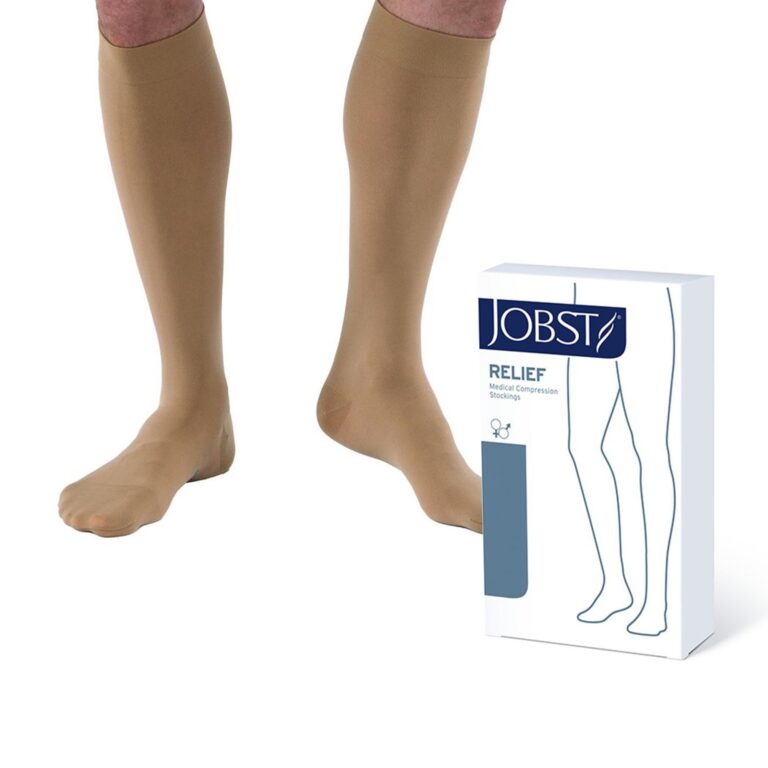 RELIEF KNEE 15-20 CLOSED TOE PETITE BEIGE LG