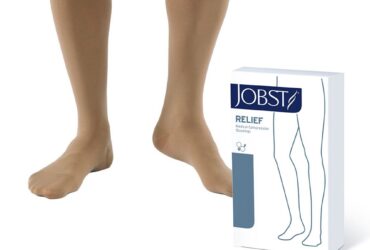 RELIEF KNEE 15-20 CLOSED TOE BEIGE LG