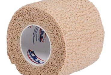 HARTMANN Bandage, 2" x 5 yds, Non-Sterile, Tan, 12 rl/bx, 8 bx/cs