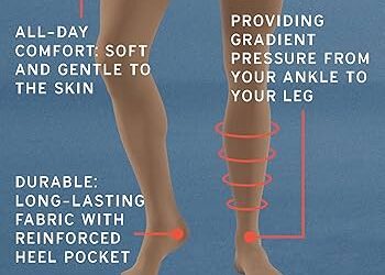 RELIEF THIGH 15-20 OPEN TOE SILICONE PETITE BEIGE SM