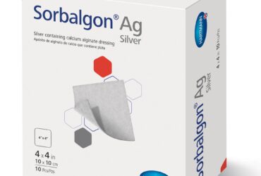 HARTMANN Sorbalgon® Ag Calcium Alginate Dressing, 4" x 5", 10/bx