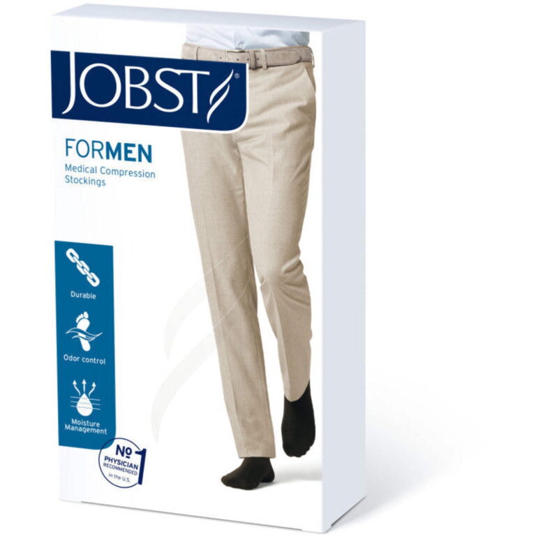 JOBST FOR MEN KNEE 15-20 CLOSED TOE KHAKI XL