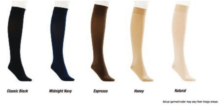 JOBST OPAQUE KNEE 30-40 CLOSED TOE PETITE CLASSIC BLACK SM