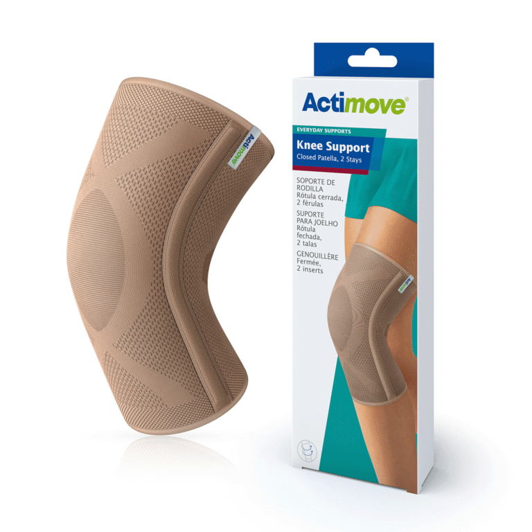ACTIMOVE KNEE SUPP CLOSED PATELLA 2 STAYS LG BEIGE
