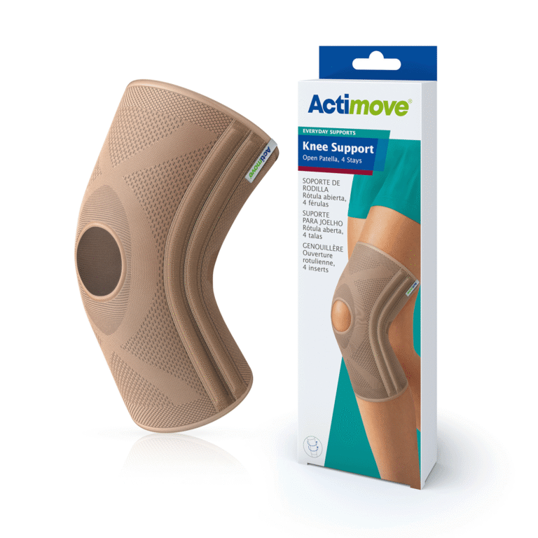 ACTIMOVE KNEE SUPP OPEN PATELLA 4 STAYS XL BEIGE