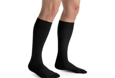 JOBST FOR MEN KNEE 30-40 CLOSED TOE BLACK FC