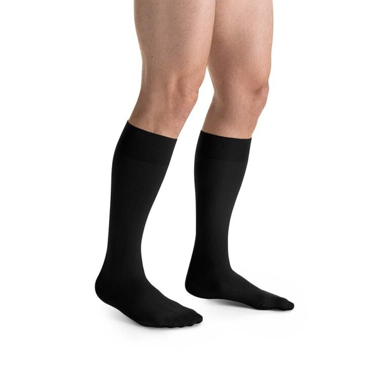 JOBST FOR MEN KNEE 30-40 CLOSED TOE BLACK FC