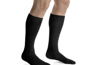 JOBST ACTIVEWEAR KNEE 15-20 CLOSED TOE COOL BLACK MD