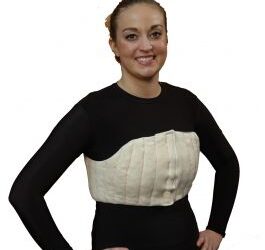 RTW - DOUBLE MASTECTOMY PAD - SMALL - BLACK