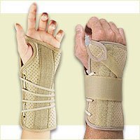 ACTIMOVE WRIST BRACE SUEDE LFT BEIGE MD
