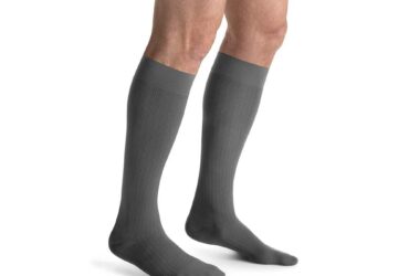JOBST FOR MEN AMBITION SOFTFIT KNEE 15-20 3 LNG GREY