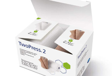 HARTMANN TwoPress®2 Compression Bandaging System Includes: Padding Bandage, 4" x 7.1 yds, Compression Bandage, 4" x 8.9 yds, Self-Adherent, Tan/ White, Latex-Free (LF), 8 kits/cs