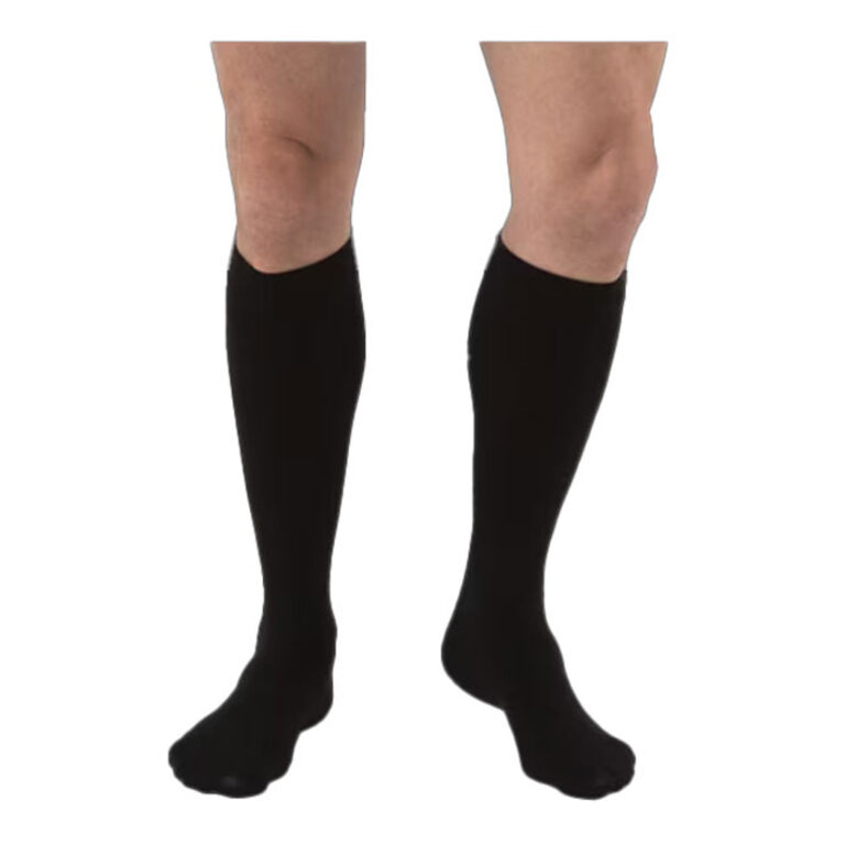 RELIEF KNEE 15-20 CLOSED TOE PETITE BLACK LG