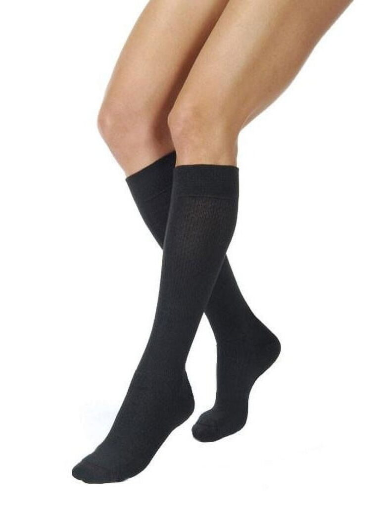 JOBST ACTIVEWEAR KNEE 20-30 CLOSED TOE COOL BLACK LG