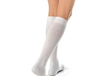 JOBST ACTIVEWEAR KNEE 15-20 CLOSED TOE COOL WHITE LGFC