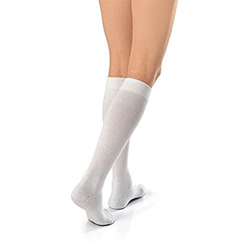 JOBST ACTIVEWEAR KNEE 20-30 CLOSED TOE COOL WHITE XLFC