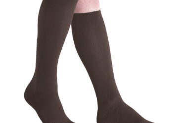 JOBST MENS DRESS KNEE 8-15 CLOSED TOE BROWN LG