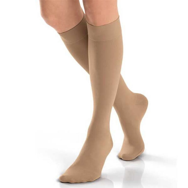 JOBST OPAQUE KNEE 15-20 CLOSED TOE HONEY SM