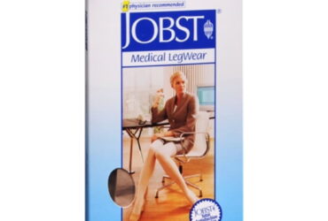 JOBST OPAQUE KNEE 15-20 CLOSED TOE PETITE NATURAL LG