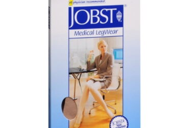 JOBST ACTIVEWEAR KNEE 15-20 CLOSED TOE COOL WHITE LG