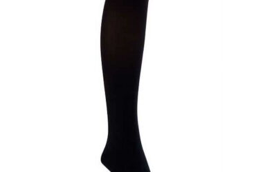 JOBST OPAQUE KNEE 15-20 OPEN TOE CLASSIC BLACK SM