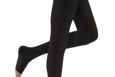 JOBST RELIEF WAIST HIGH 15-20 OPEN TOE BLACK MEDIUM PETITE