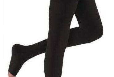 JOBST RELIEF WAIST HIGH 20-30 OPEN TOE BLACK LARGE PETITE