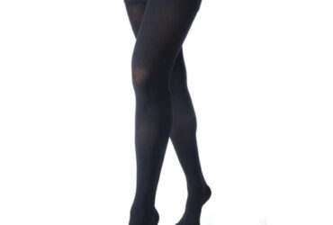 RELIEF THIGH 30-40 CLOSED TOE SILICONE PETITE BLACK MD