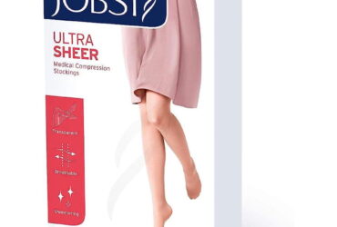 JOBST ULTRASHEER KNEE 8-15 CLOSED TOE SILKY BEIGE LG