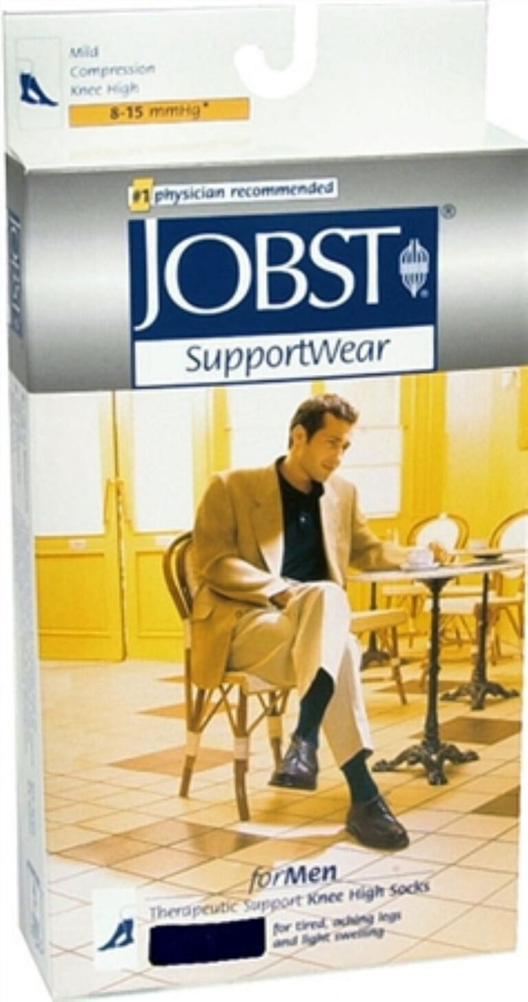 JOBST FOR MEN KNEE 8-15 CLOSED TOE BLACK XL CASE