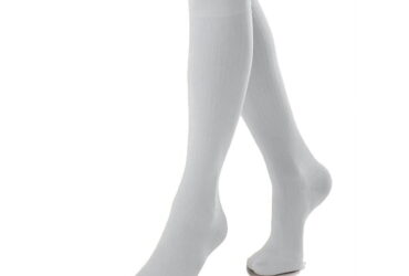 JOBST SOSOFT 20-30 KNEE RIBBED CLOSED TOE WHITE SM