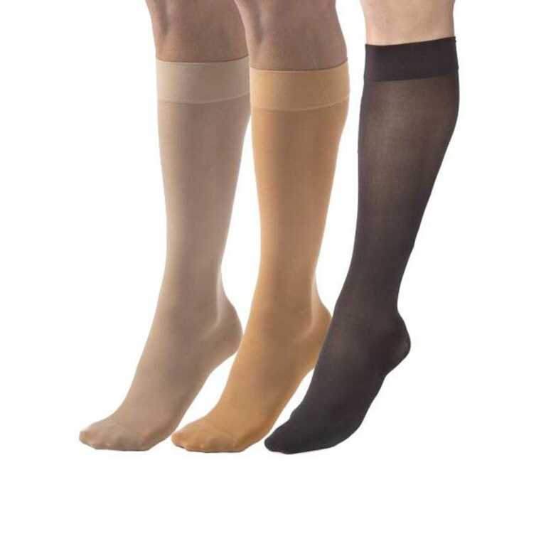 JOBST ULTRASHEER KNEE 20-30 CLOSED TOE SILKY BEIGE LG CASE