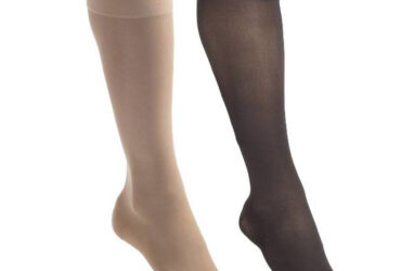 JOBST ULTRASHEER KNEE 20-30 CLOSED TOE PETITE NATURAL LG